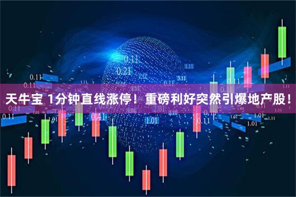 天牛宝 1分钟直线涨停！重磅利好突然引爆地产股！